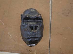 lot 187 image: Vintage Gorilla Head Sculpture