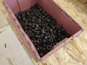 lot 308 image: Assorted Heavy-Duty Bolts and Nuts Lot