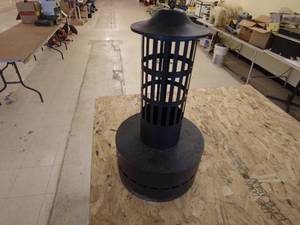 lot 331 image: Flame Genie - Flame Tower Fire Pit - Black