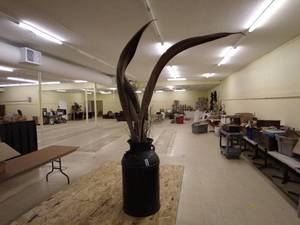 lot 39 image: driftwood and reed display