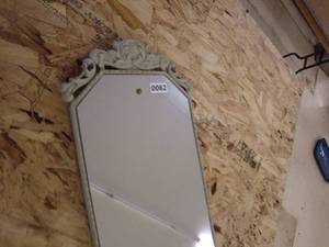 lot 62 image: mirror with decorative trim