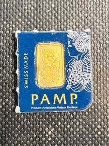 1 GRAM .999 PURE GOLD PAMP BAR