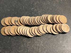 ROLL OF 1948-D US WHEAT CENTS