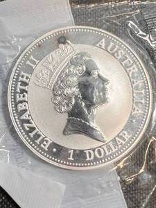 1993 AUSTRALIAN KOOKABURRA 1 TROY OZ .999 FINE SILVER UNC