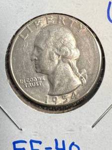 1954-S US WASHINGTON QUARTER