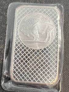 5 TROY OZ .999 FINE SILVER BUFFALO INDIAN BAR SEALED