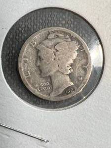 1927 US MERCURY DIME