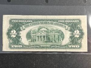1953B US RED SEAL $2 BILL