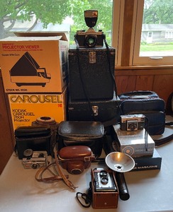Vintage Slide Viewers, Projectors and Cameras LOT