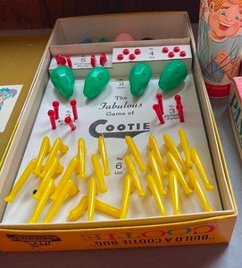 Vintage The Cootie Game in Box, Vintage Game Pieces, Game LOT