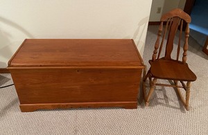 Franklin Shockey Co. Cedar Chest and Childs Rocker