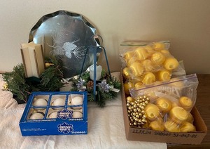 Mid Century Christmas Decor Lot Shiny Brite, etc