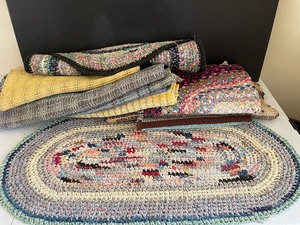 Vintage Braided Rug Lot 11 Rugs