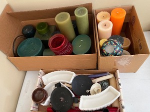 LARGE Candle Lot -Three Boxes