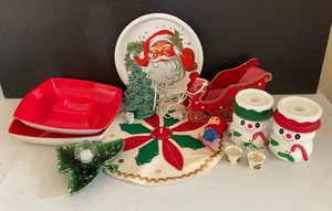 Vintage HomCo Snowman Ceramic Christmas Tree 7
