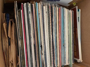 Box of LP Records Over 80 Various Genre