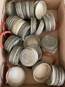Lot of 30 Zinc Mason Jar Lids
