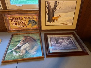 Four Horse PicturesArtwork LOT