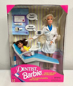 lot 13 image: 1997 Talking Dentist Barbie with Kelly NIB