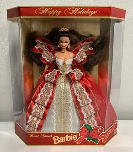 lot 14 image: Special Edition Happy Holidays Barbie 1997 NIB