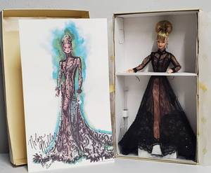 lot 78 image: Sheer Illusion Barbie Nolan Miller Couture Collection 1998