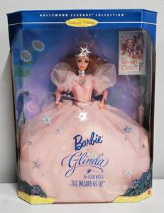 lot 84 image: Barbie as Glinda the Good Witch in the Wizard of Oz Hollywood Legends Collection 1995