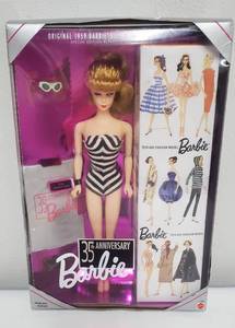lot 102 image: Original 1959 Special Edition Reproduction Barbie 35th Anniversary NRFB 1993