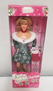 lot 105 image: Festive Season Barbie NIB