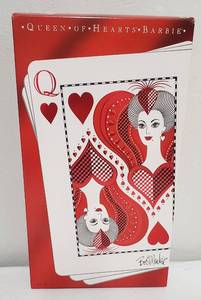 lot 125 image: Queen of Hearts Barbie by Bob Mackie NIB