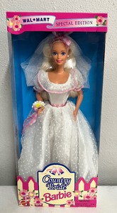 lot 110 image: Walmart Country Bride Barbie Special Edition NRFB
