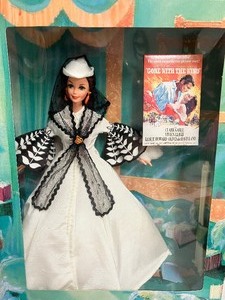 lot 129 image: Hollywood Legends Collection Starring Barbie as Scarlett OHara Gone with the Wind NRFB