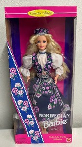 lot 169 image: Norwegian Barbie Dolls of the World Collection NRFB