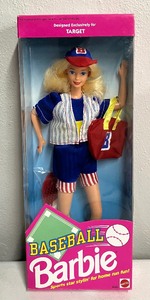 lot 174 image: Baseball Barbie -Designed Exclusively for Target NRFB 1992