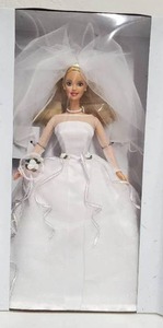 lot 136 image: Blushing Bride Barbie NIB