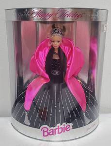 lot 149 image: Special Edition Happy Holidays Barbie NRFB
