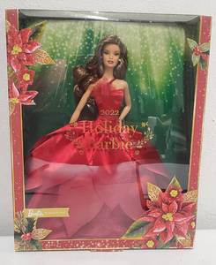 lot 159 image: 2022 Holiday Barbie Signature Barbie NIB