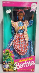 lot 202 image: Dolls of the World Collection Jamaican Barbie SE 1991 NRFB