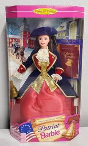 lot 241 image: Collectors Edition Patriot Barbie American Stories Series 1996 NRFB