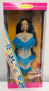 lot 176 image: Dolls of the World Collection Native American Barbie 1996 NIB