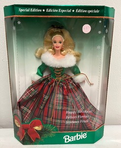lot 182 image: 1995 Happy Holidays Gala Barbie Special Edition NIB