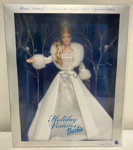 lot 203 image: Winter Fantasy First in a Series Holiday Visions Barbie 2003 SE NRFB