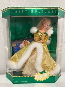 lot 206 image: SE Happy Holidays Barbie 1994 SE NRFB