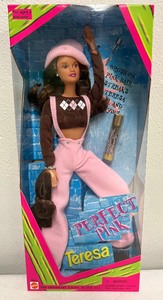 lot 226 image: 1997 Perfect Pink Teresa NRFB Hair Color Fun Barbie
