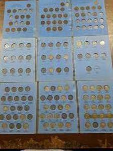 3-Coin Albums-V Nickels, Buffalo Nickels & Canadian Small Cents 1910-1938