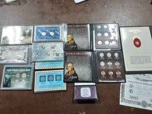 Several Collector Sets Of Nickels-Buffalo, V Nickels & Jefferson-One Dime Set