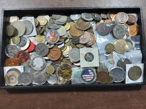 Collection Of Layered Gold & Silver Replica Coins & Tokens