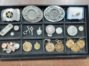 Belt Buckles, Tokens, Misc