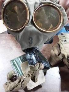 Military Mask With Filter & Canteen
