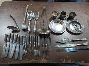 Old Flatware Serving Utensils, Baby Cups & Dishes