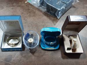 4-Ladies Watches 2-Timex, 1-Lorus Mickey Mouse, 1-Jules Jurgensen